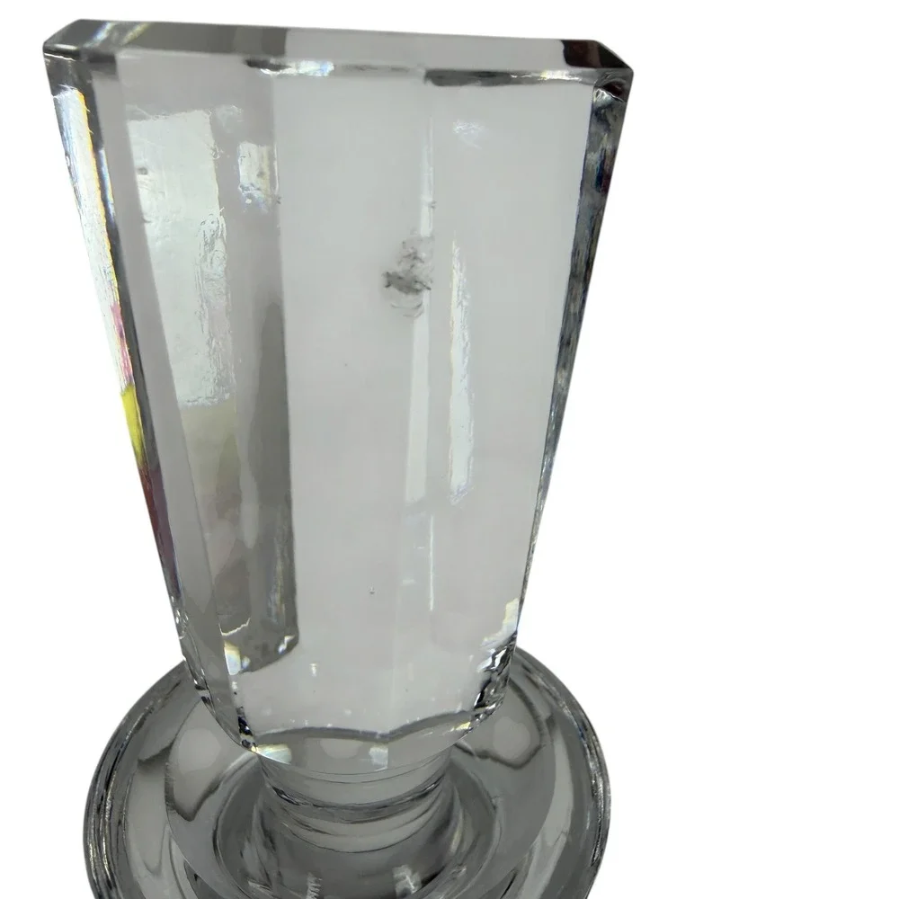 Waterford Lismore Crystal Decanter with Stopper Clear Cut Glass 12 Inch Irish